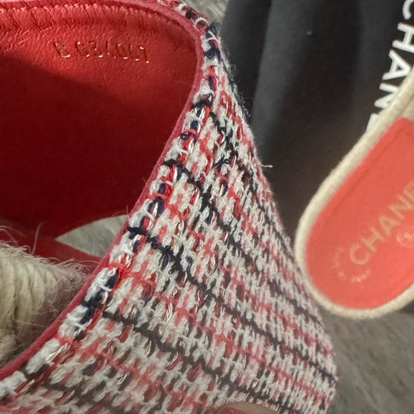 NEW CHANEL Tweed CC Slides size 39 EU/ 9 US (Brand New) - Picture 8 of 9